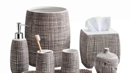 Juego de baño de accesorios sanitarios de gres de cerámica porcelánica