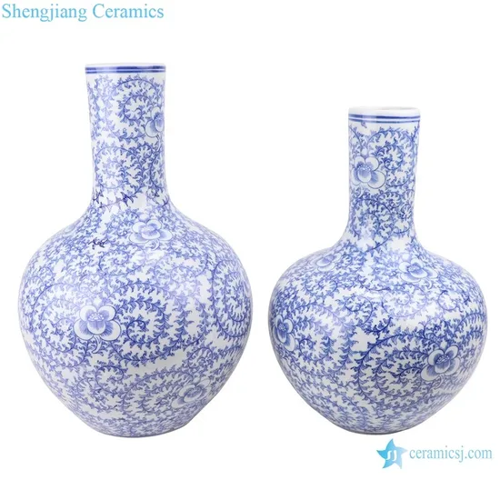 J213 chino azul y blanco antiguo pintura a mano juegos de tarros de jengibre Qing decoración del hogar jarrones de cerámica y porcelana